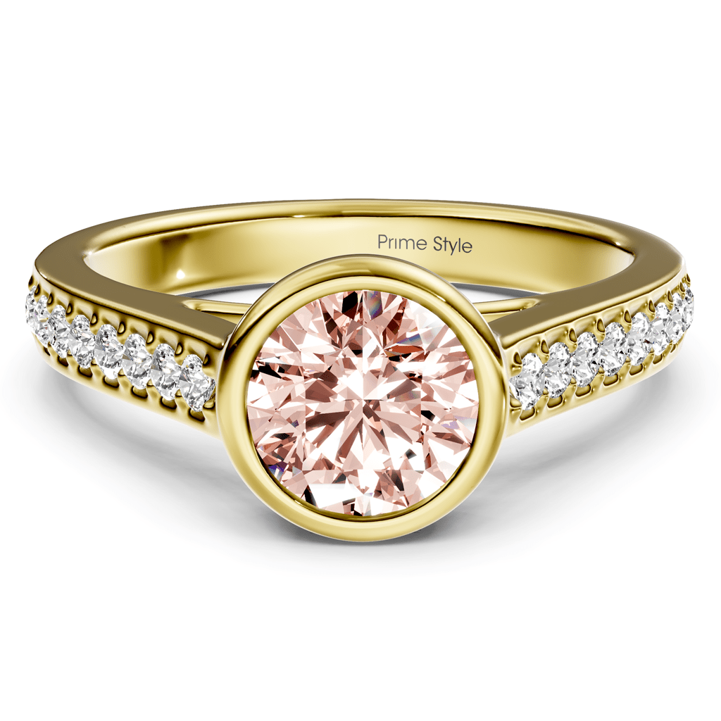 1.20 - 4.20 CT Round Cut Fancy Pink Diamonds - Engagement Ring - Primestyle.com