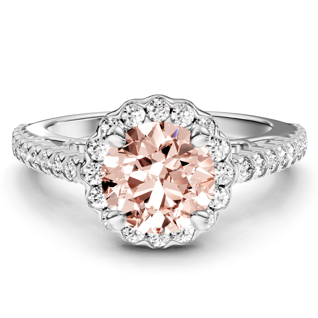 1.35 - 4.35 CT Round Cut Fancy Pink Diamonds - Engagement Ring - Primestyle.com
