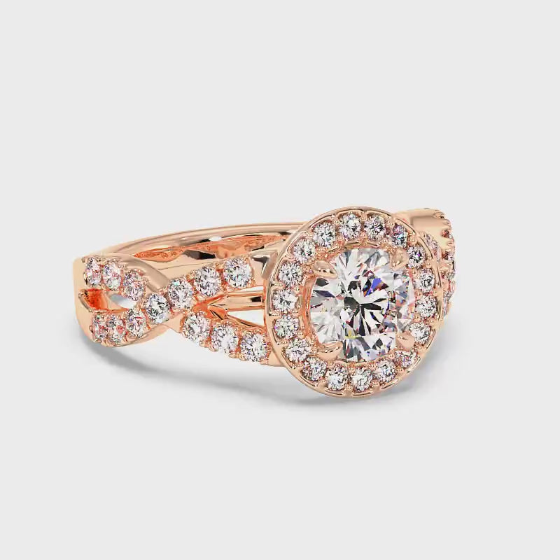 1.00-2.15 CT Round Cut Diamonds - Engagement Ring