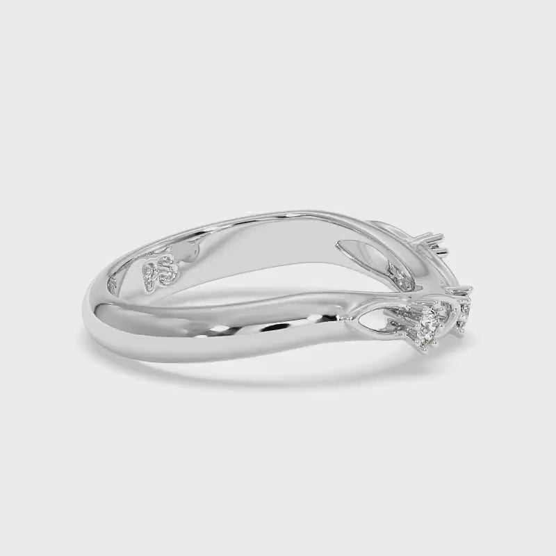 0.10 CT Round Cut Lab Grown Diamonds - Wedding Band