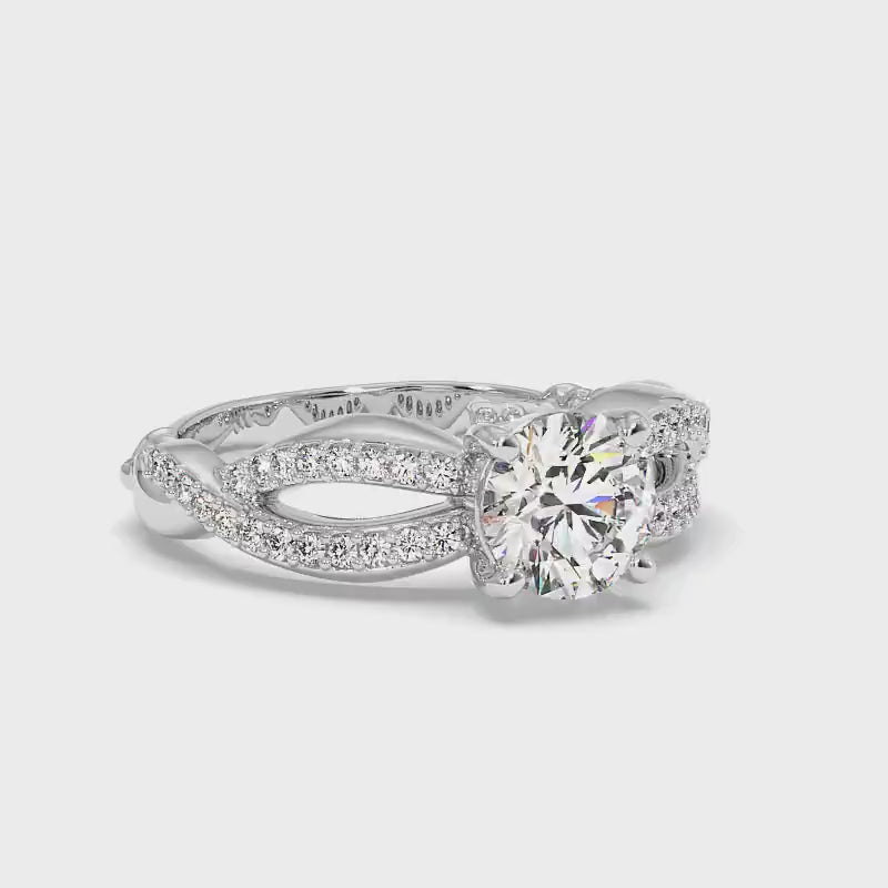 0.55-1.70 CT Round Cut Diamonds - Engagement Ring