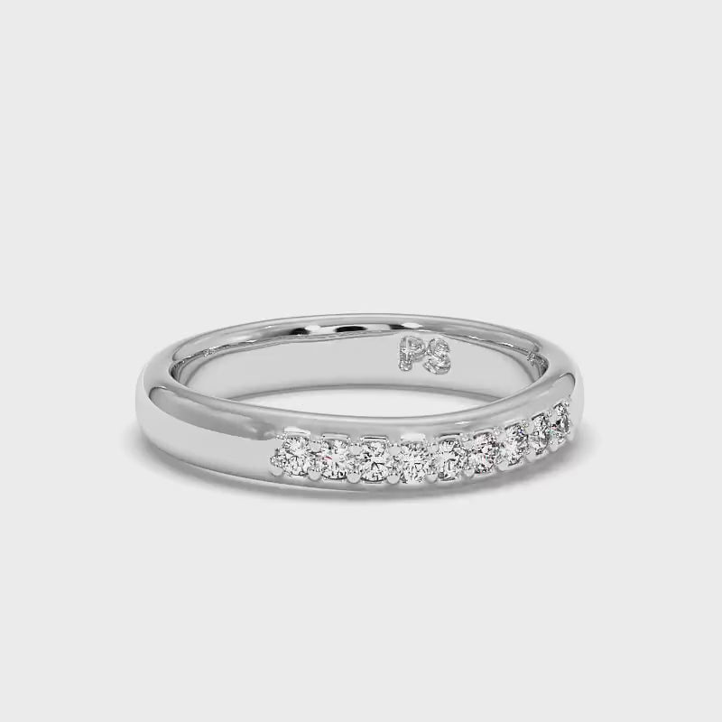 0.15 CT Round Cut Diamonds - Wedding Band