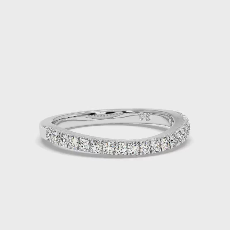 0.30 CT Round Cut Lab Grown Diamonds - Wedding Band