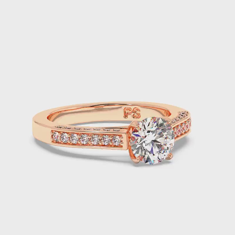 0.75-1.90 CT Round Cut Diamonds - Engagement Ring