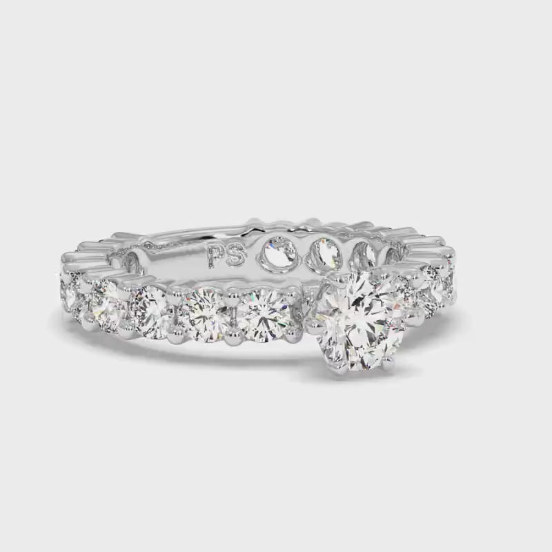 2.75-3.90 CT Round Cut Diamonds - Engagement Ring