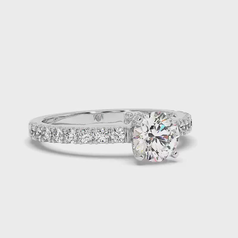 0.75-1.90 CT Round Cut Diamonds - Engagement Ring