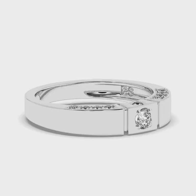 0.40 CT Round Cut Diamonds - Wedding Band