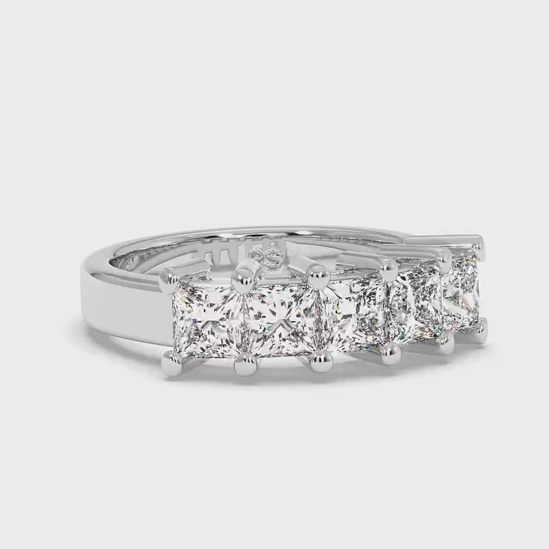 2.00 CT Princess Cut Diamonds - Wedding Band