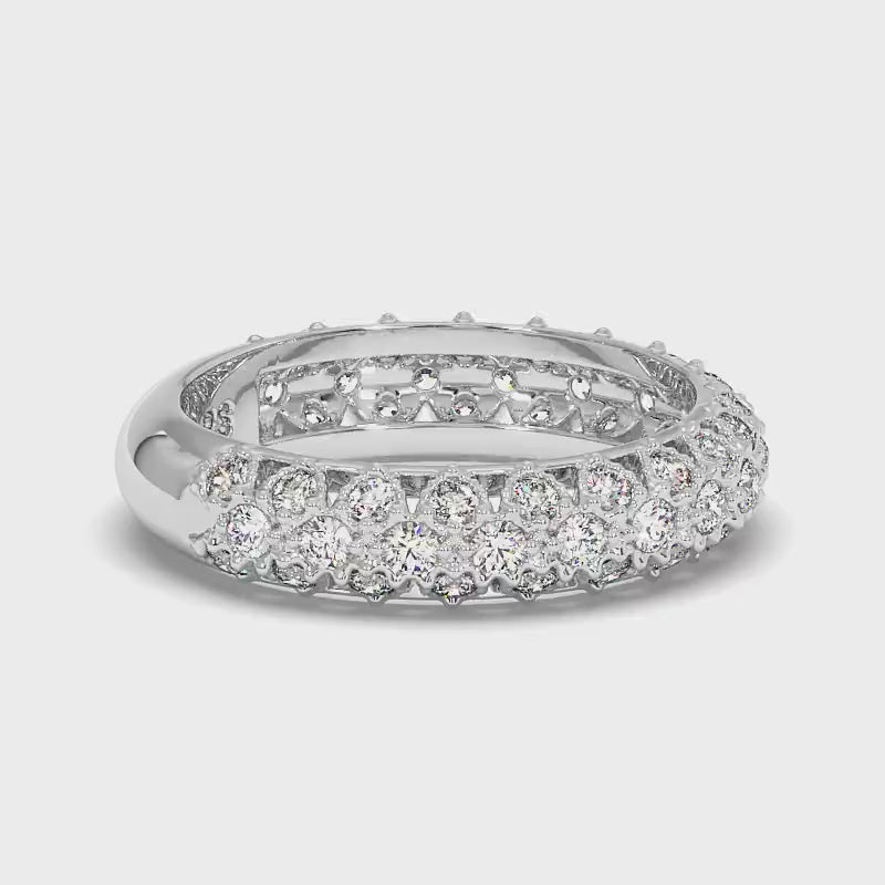 1.50 CT Round Cut Diamonds - Wedding Band