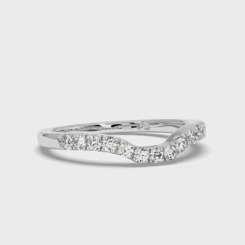 0.30 CT Round Cut Lab Grown Diamonds - Wedding Band