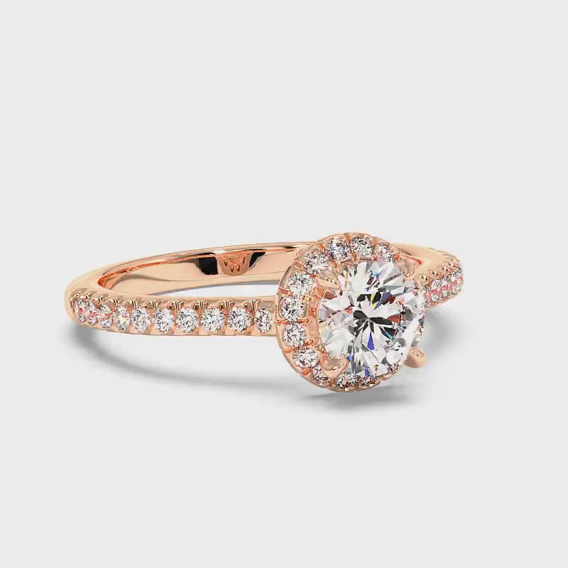 0.70-1.85 CT Round Cut Diamonds - Engagement Ring