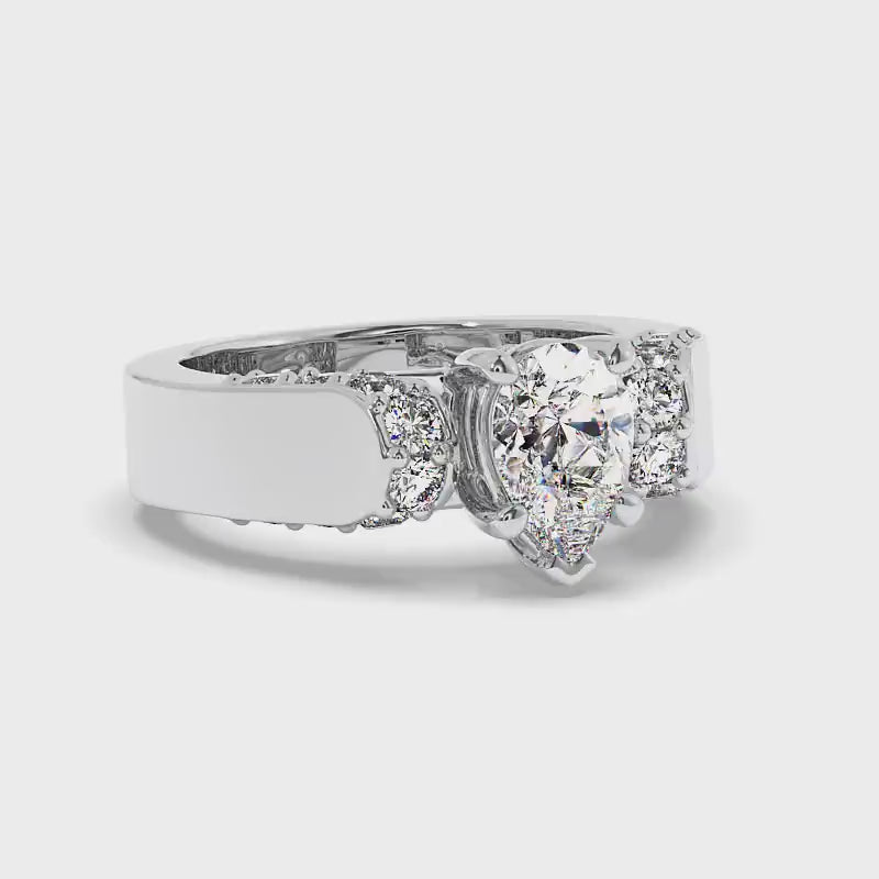 1.00-2.15 CT Round Cut Diamonds - Engagement Ring