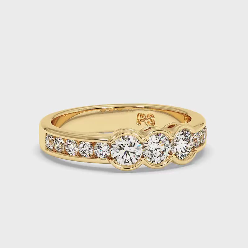 1.10 CT Round Cut Diamonds - Wedding Band