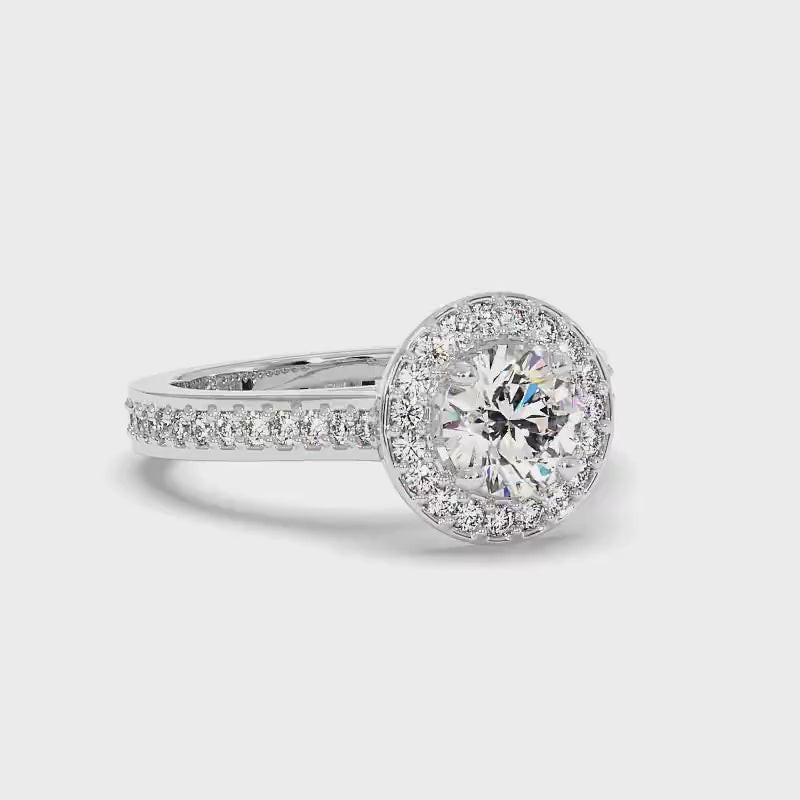 0.70-1.85 CT Round Cut Diamonds - Engagement Ring