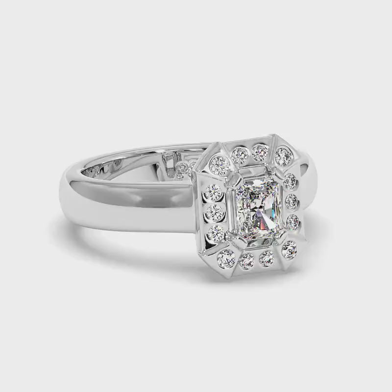 0.51-1.66 CT Round & Radiant Cut Diamonds - Engagement Ring