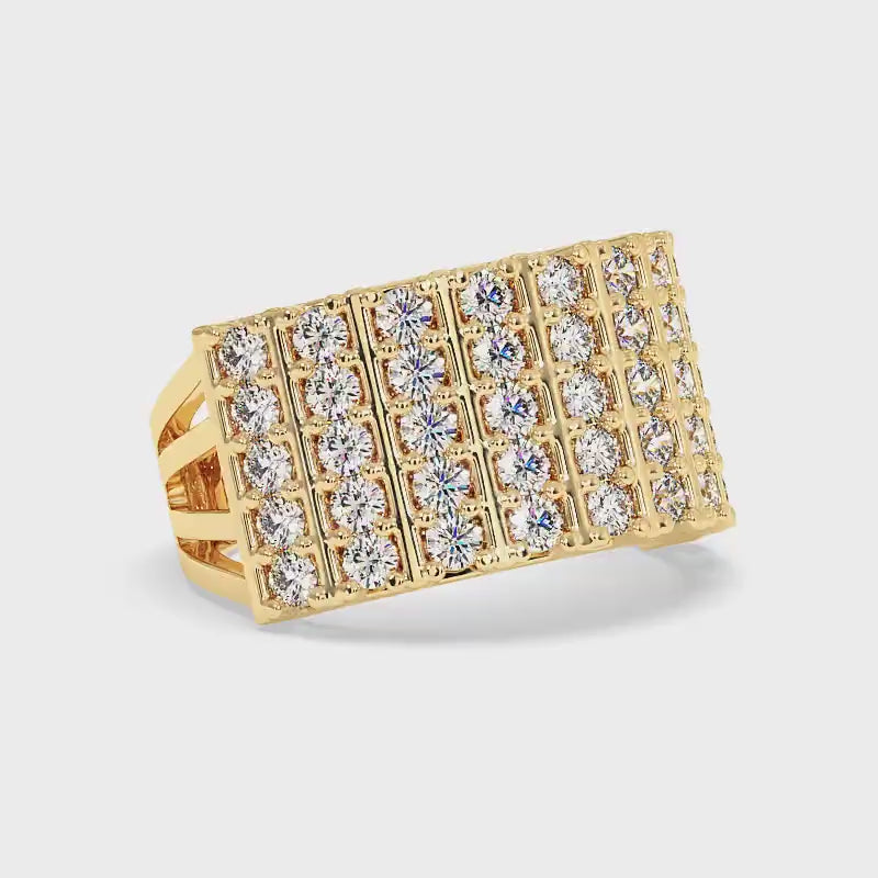 2.00 CT Round Cut Diamonds - Wedding Band