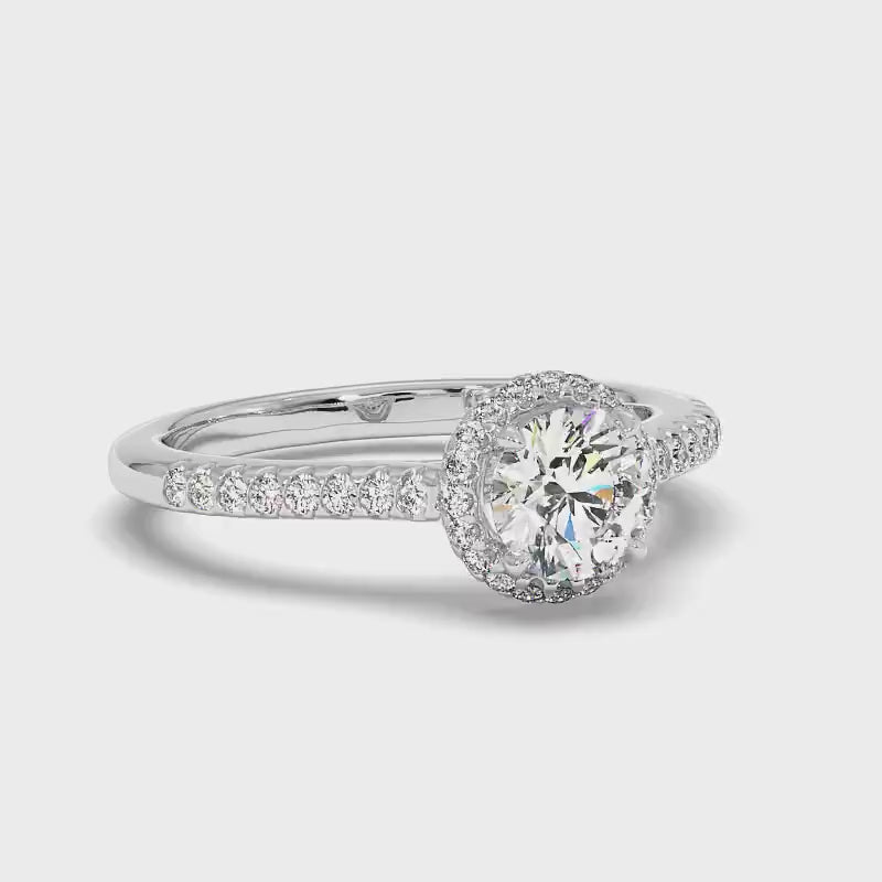 0.65-1.80 CT Round Cut Diamonds - Engagement Ring