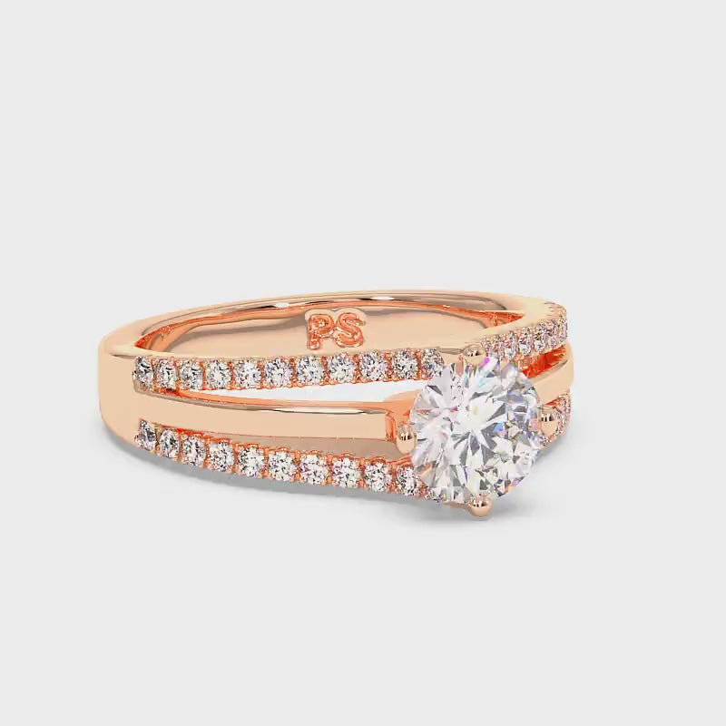 0.80-1.95 CT Round Cut Diamonds - Engagement Ring