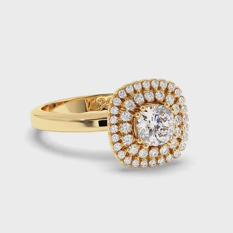 0.69-1.84 CT Round & Cushion Cut Diamonds - Engagement Ring