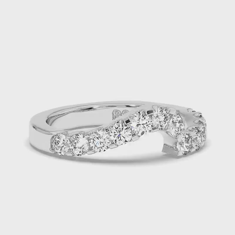 1.10 CT Round Cut Diamonds - Wedding Band