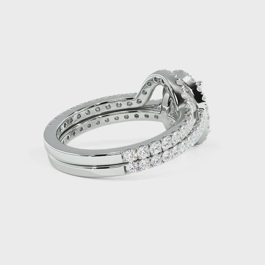 1.30-3.80 CT Round & Oval Cut Lab Grown Diamonds - Bridal Set
