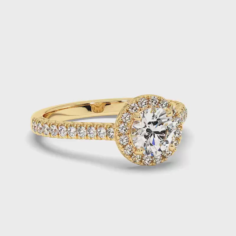 0.80-1.95 CT Round Cut Diamonds - Engagement Ring