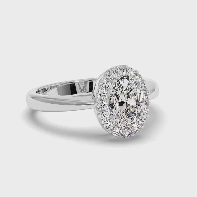 0.80-3.30 CT Round & Oval Cut Lab Grown Diamonds - Engagement Ring