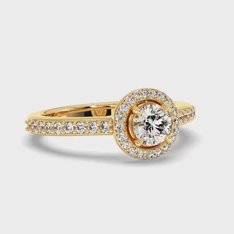 0.75-1.90 CT Round Cut Diamonds - Engagement Ring