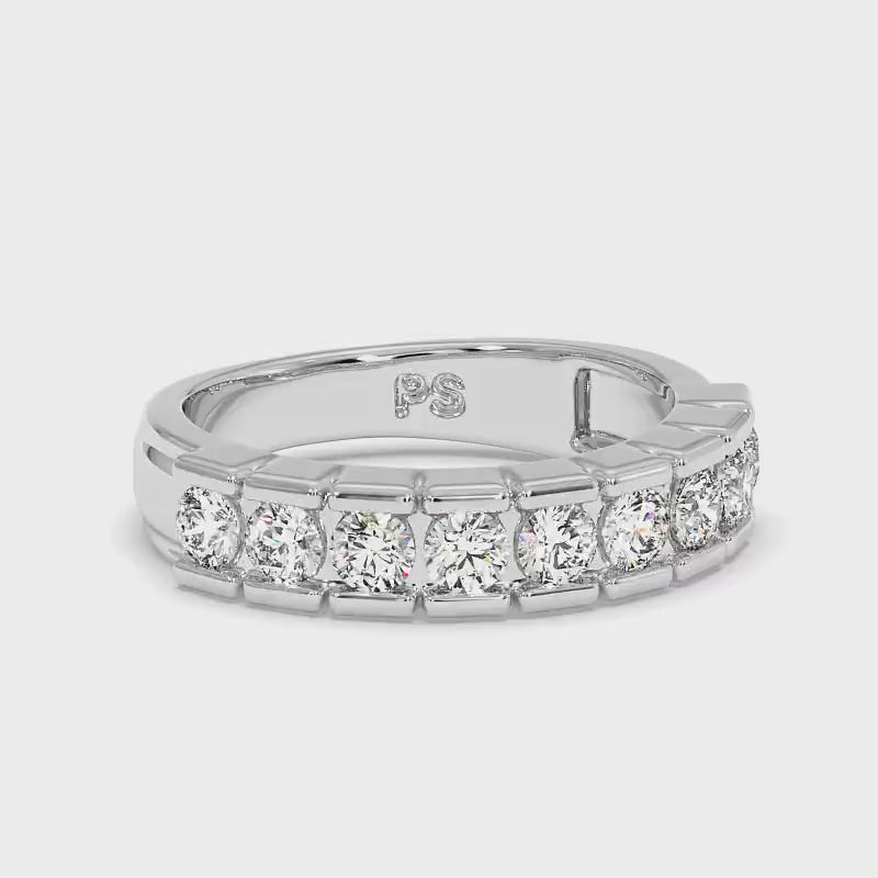 1.20 CT Round Cut Diamonds - Wedding Band