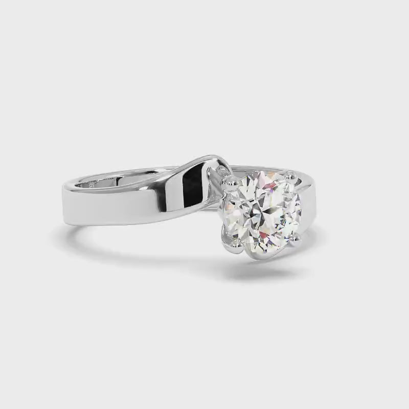 0.50-3.00 CT Emerald Cut Lab Grown Diamonds - Solitaire Ring