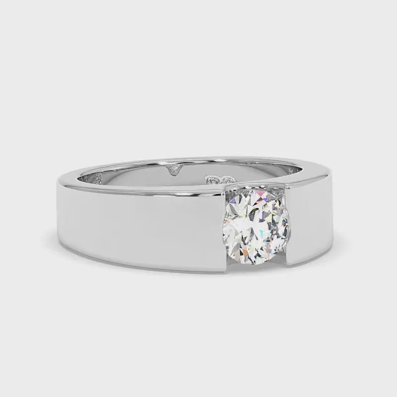 0.35-1.50 CT Round Cut Diamonds - Solitaire Ring