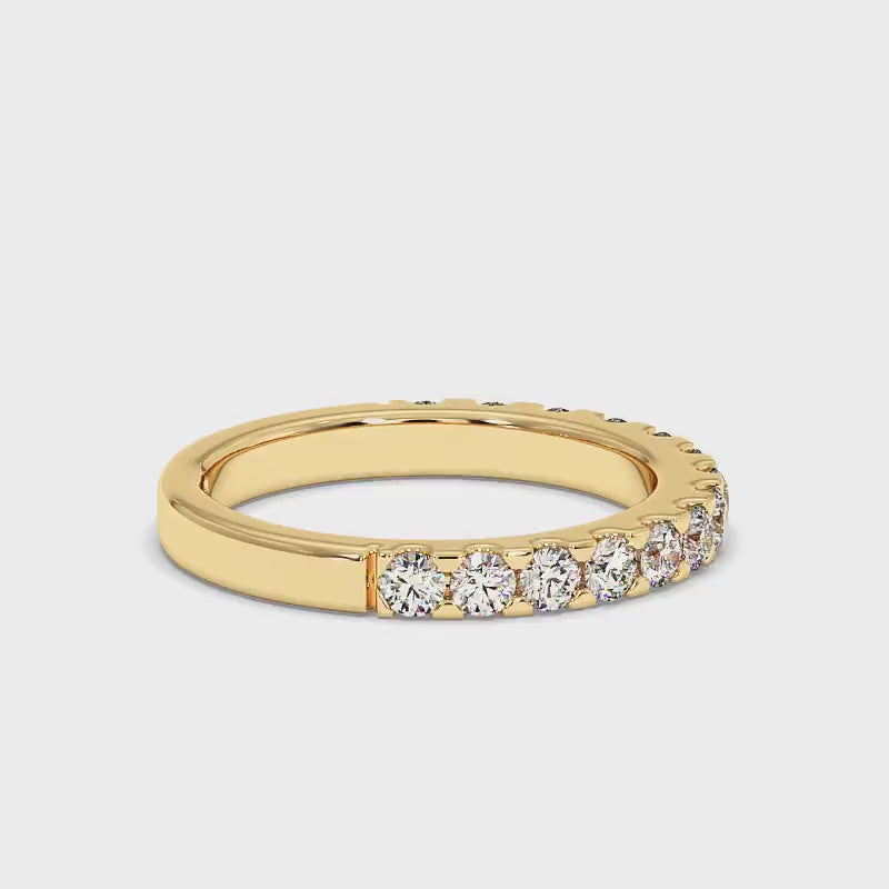 0.60 CT Round Cut Diamonds - Wedding Band