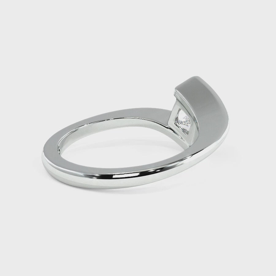 0.50-3.00 CT Princess Cut Lab Grown Diamonds - Solitaire Ring