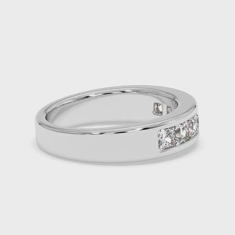 1.20 CT Princess Cut Diamonds - Wedding Band