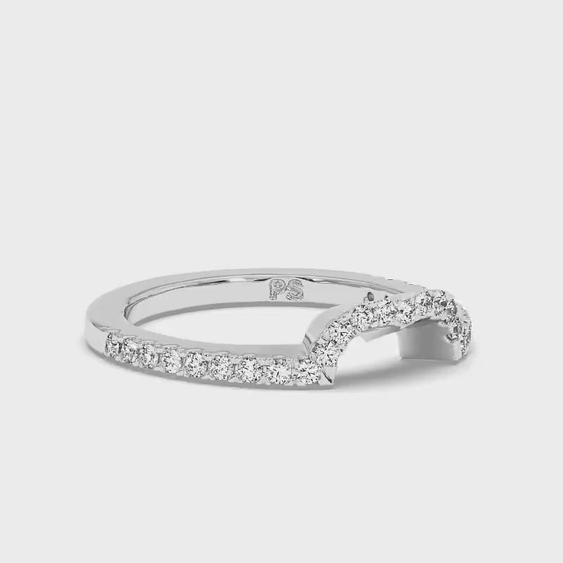 0.30 CT Round Cut Lab Grown Diamonds - Wedding Band