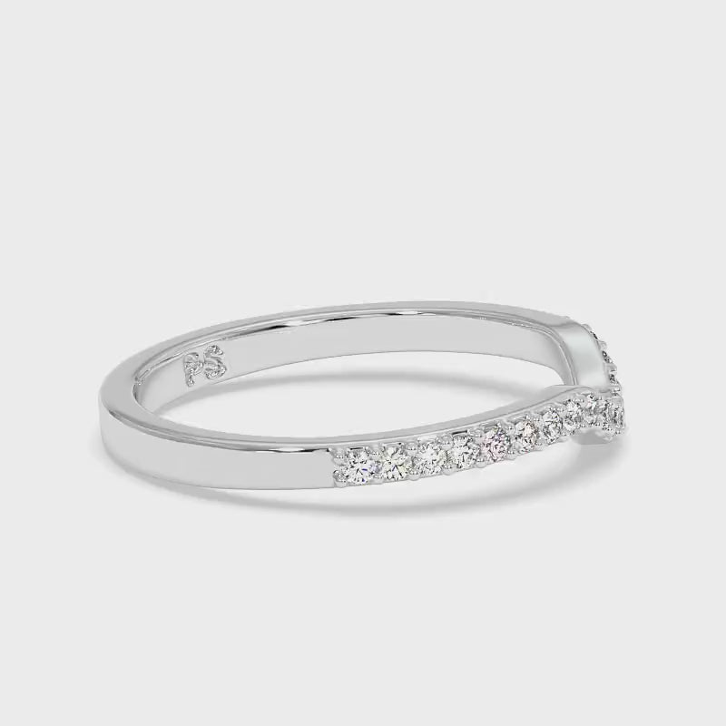 0.25 CT Round Cut Lab Grown Diamonds - Wedding Band