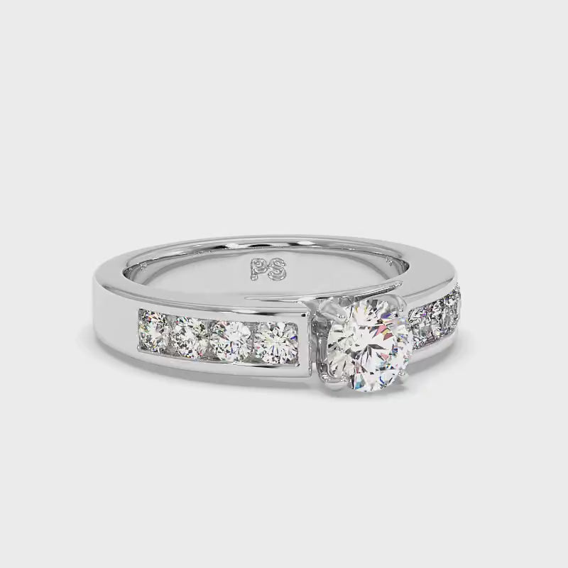 0.80-1.95 CT Round Cut Diamonds - Engagement Ring