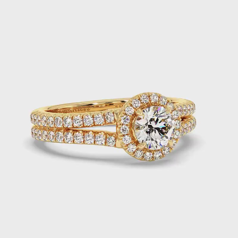 1.10-3.60 CT Round Cut Lab Grown Diamonds - Engagement Ring