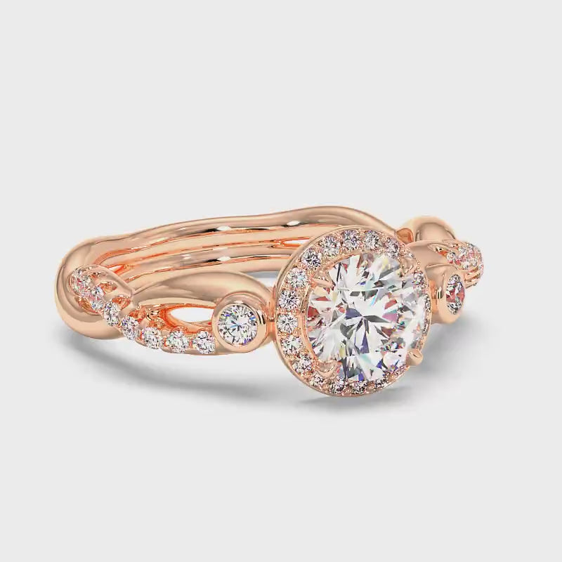 0.82-1.97 CT Round Cut Diamonds - Engagement Ring