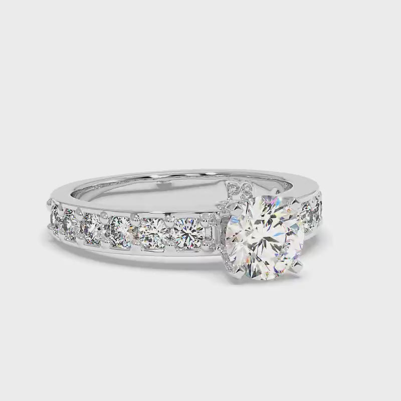 1.15-2.30 CT Round Cut Diamonds - Engagement Ring