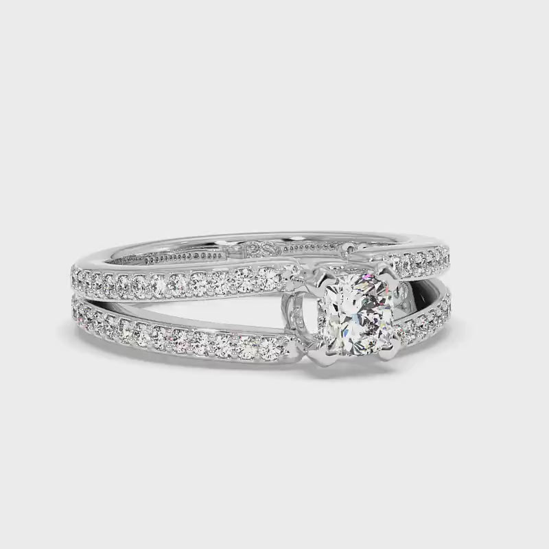 0.85-2.00 CT Round & Cushion Cut Diamonds - Engagement Ring
