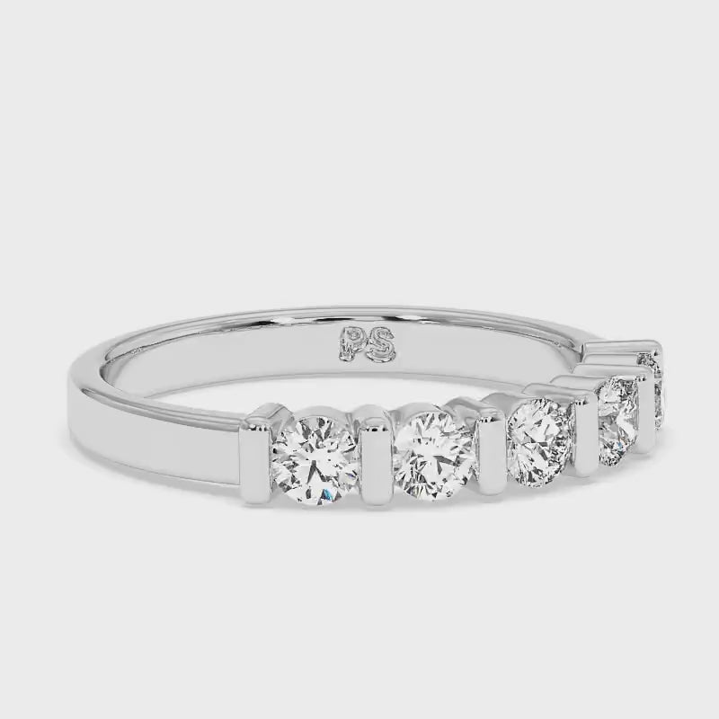 1.10 CT Round Cut Diamonds - Wedding Band