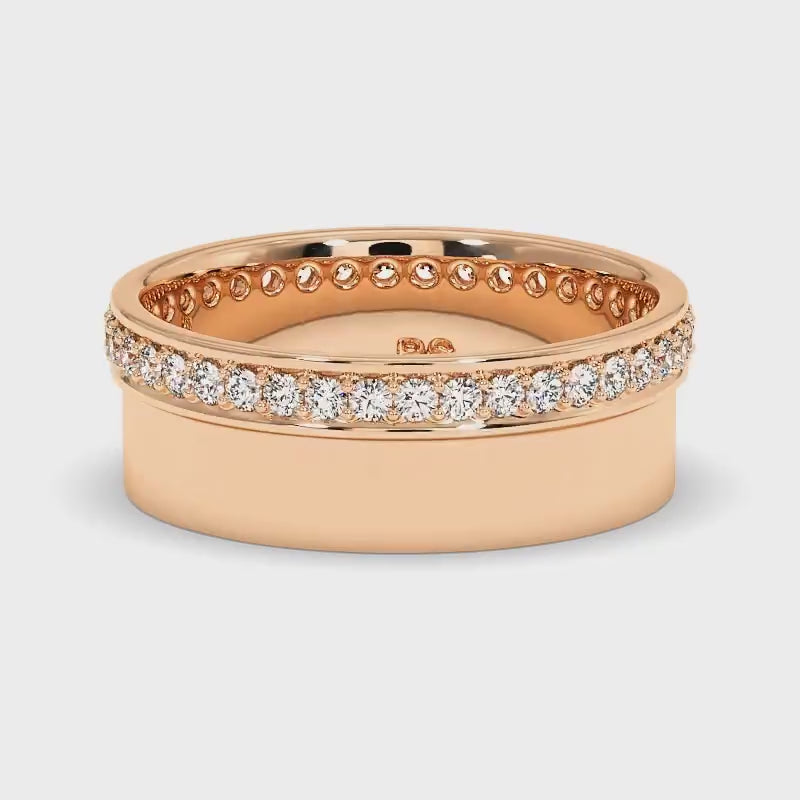 0.75 CT Round Cut Diamonds - Wedding Band