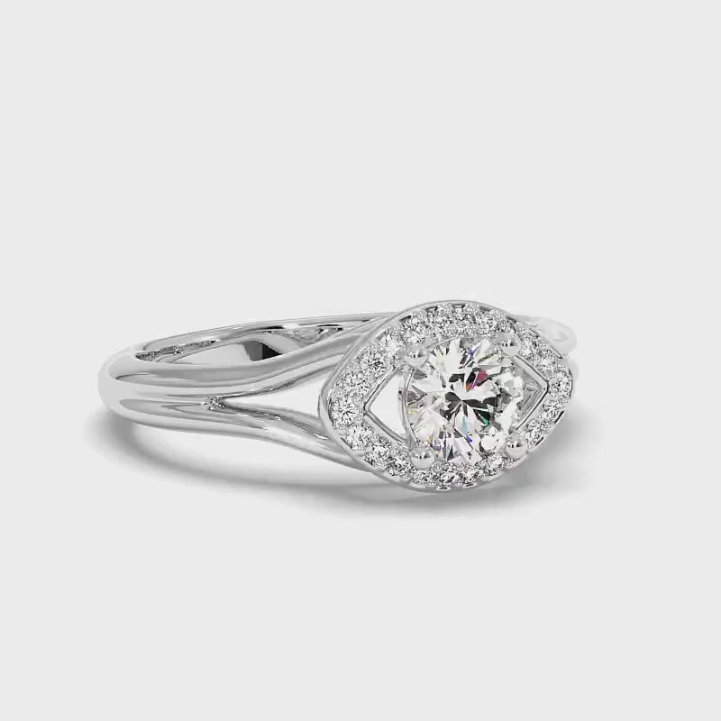 0.60-3.10 CT Round Cut Lab Grown Diamonds - Engagement Ring