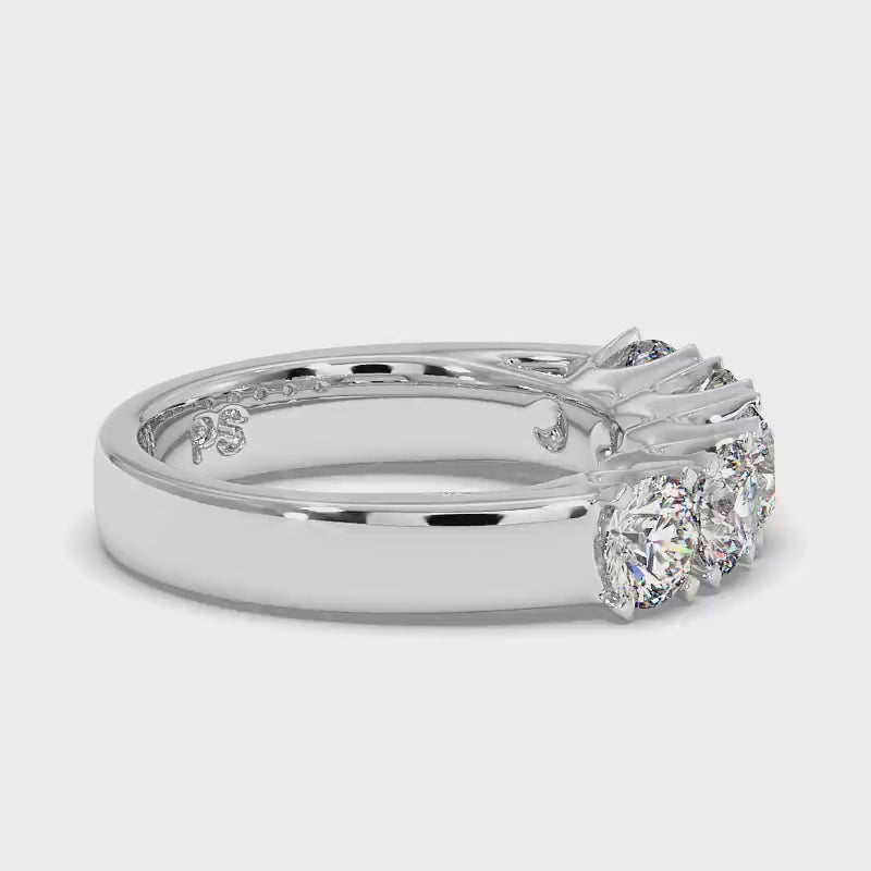 1.50 CT Round Cut Diamonds - Wedding Band