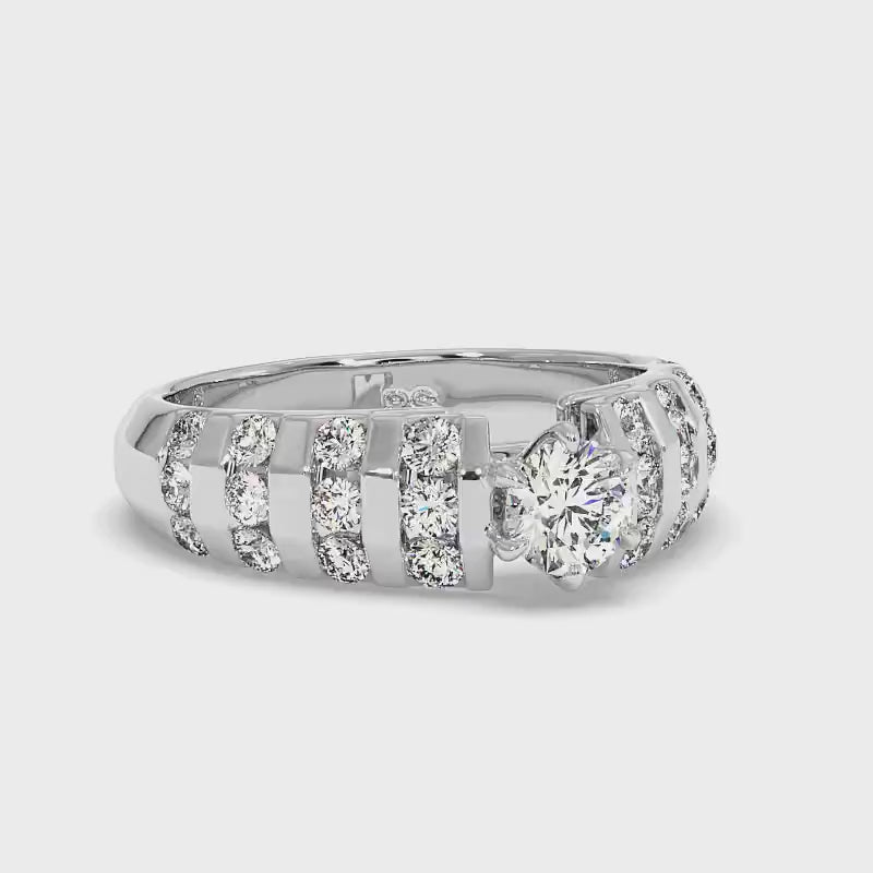 1.10-2.25 CT Round Cut Diamonds - Engagement Ring