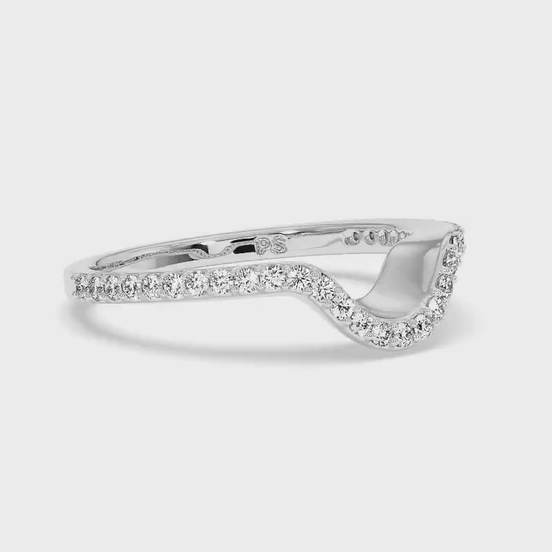 0.35 CT Round Cut Lab Grown Diamonds - Wedding Band