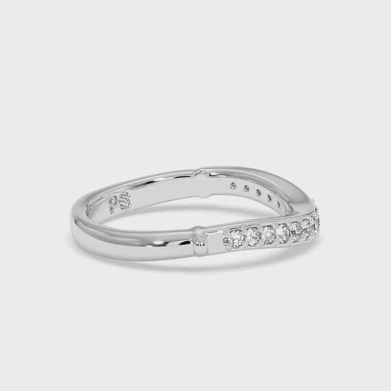 0.20 CT Round Cut Lab Grown Diamonds - Wedding Band