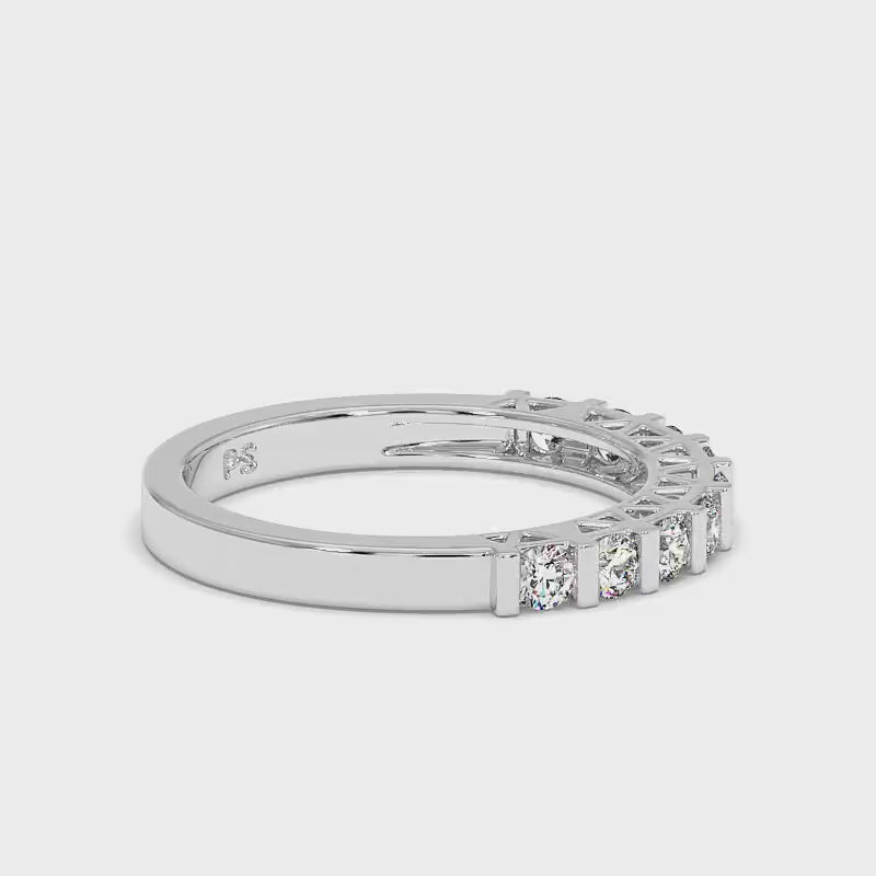 0.50 CT Round Cut Lab Grown Diamonds - Wedding Band