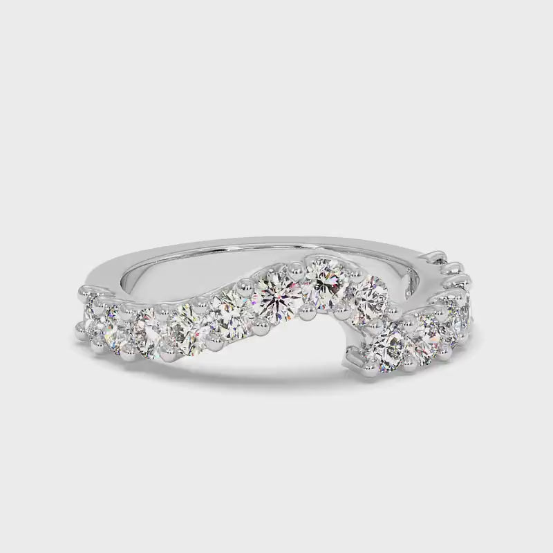 1.30 CT Round Cut Diamonds - Wedding Band